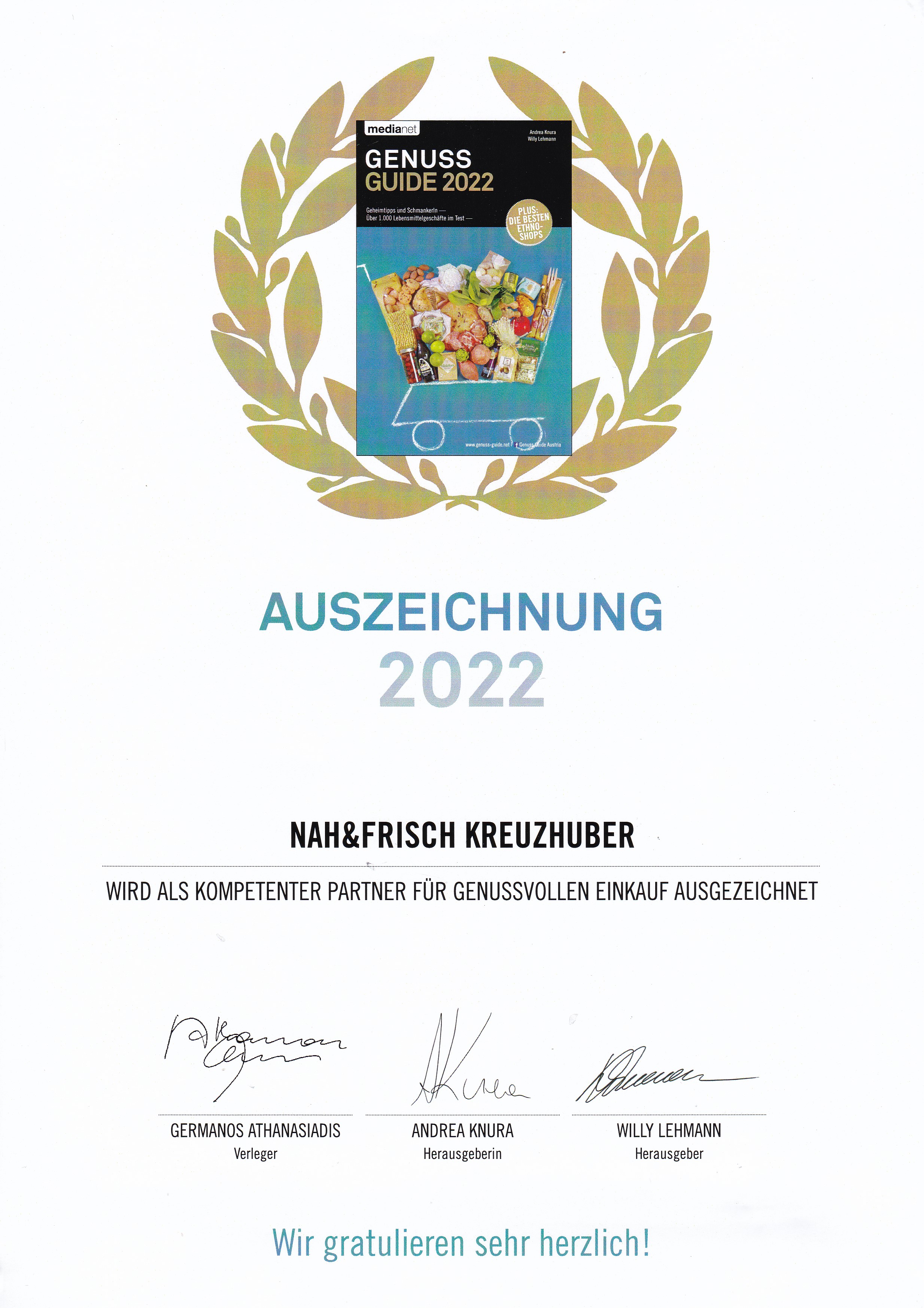 bild urkunde genussguide